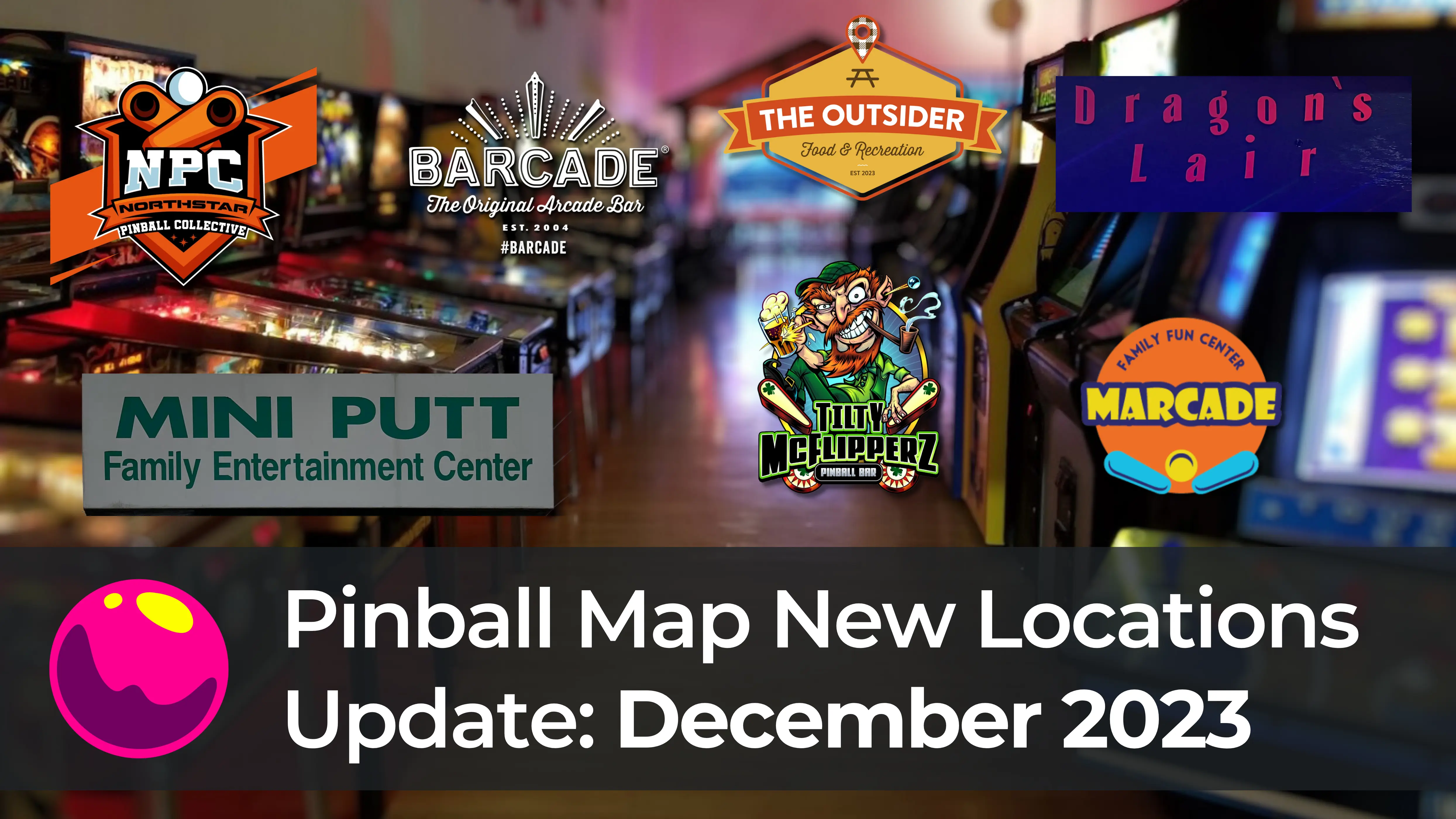 Pinball Map New Locations Update December 2023